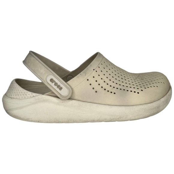 Crocs Shoes - Crocs Lite Ride Clogs Comfort Slip On Sandal Unisex White Mens 6 Womens 7